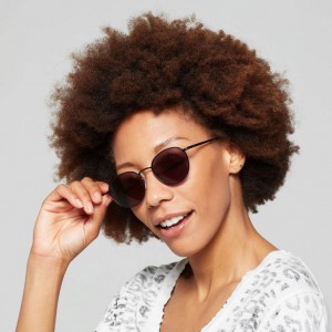 Black A.S.98 Alicia Women's Sunglasses | CA-YRGHD-9602