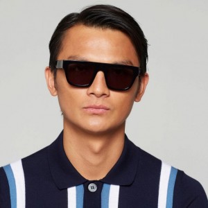 Black A.S.98 Dahlia Men's Sunglasses | CA-LVSRK-3159