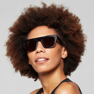 Black A.S.98 Dahlia Women's Sunglasses | CA-QHXZK-5689