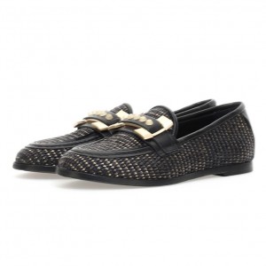 Black A.S.98 Janele Women's flat shoes | CA-WSLBI-3476