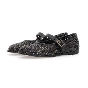 Black A.S.98 Janet Women's flat shoes | CA-PEDKN-6091