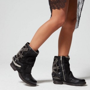 Black A.S.98 Saintec 259216 Women's Ankle boots | CA-YVJRW-0814