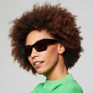 Black A.S.98 Till Women's Sunglasses | CA-LIYGB-0571