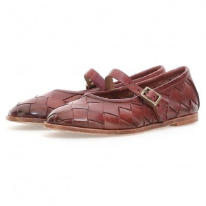 Burgundy A.S.98 Janae Women's flat shoes | CA-VORCN-7148