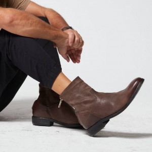 Chocolate A.S.98 Mason Men's Ankle boots | CA-FMZRT-9467