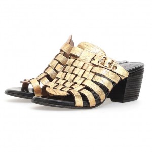 Gold A.S.98 Abigayle Women's Sandals | CA-AEDQI-5793