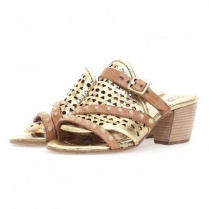 Gold A.S.98 Adamina Women's Sandals | CA-OHKZX-8591