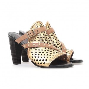 Gold A.S.98 Barbra Women's Sandals | CA-IWBDX-5381