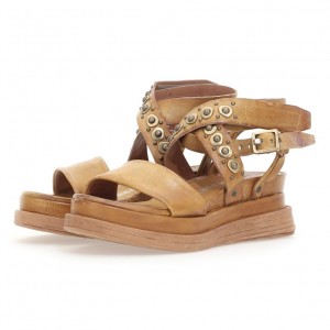 Khaki A.S.98 Ladonna Women's Sandals | CA-UOGIM-6175