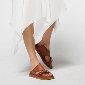 Khaki A.S.98 Sarah Women's Sandals | CA-CGQRM-1230