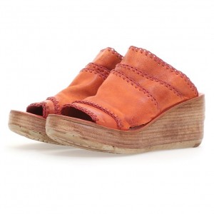 Orange A.S.98 Nivek Women's Sandals | CA-QIFDA-7423