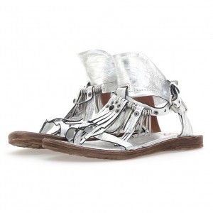 Silver A.S.98 Reina Women's Sandals | CA-TXJPC-9726