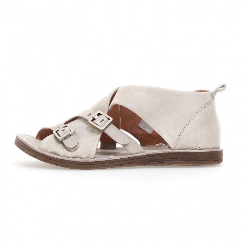 Beige A.S.98 Ruth Women's Sandals | CA-DSQCT-0745