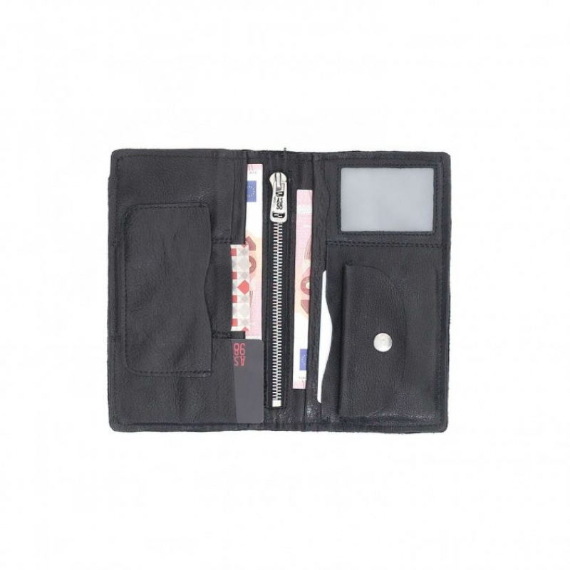 Black A.S.98 Austen Unisex Wallets | CA-SUORK-4078