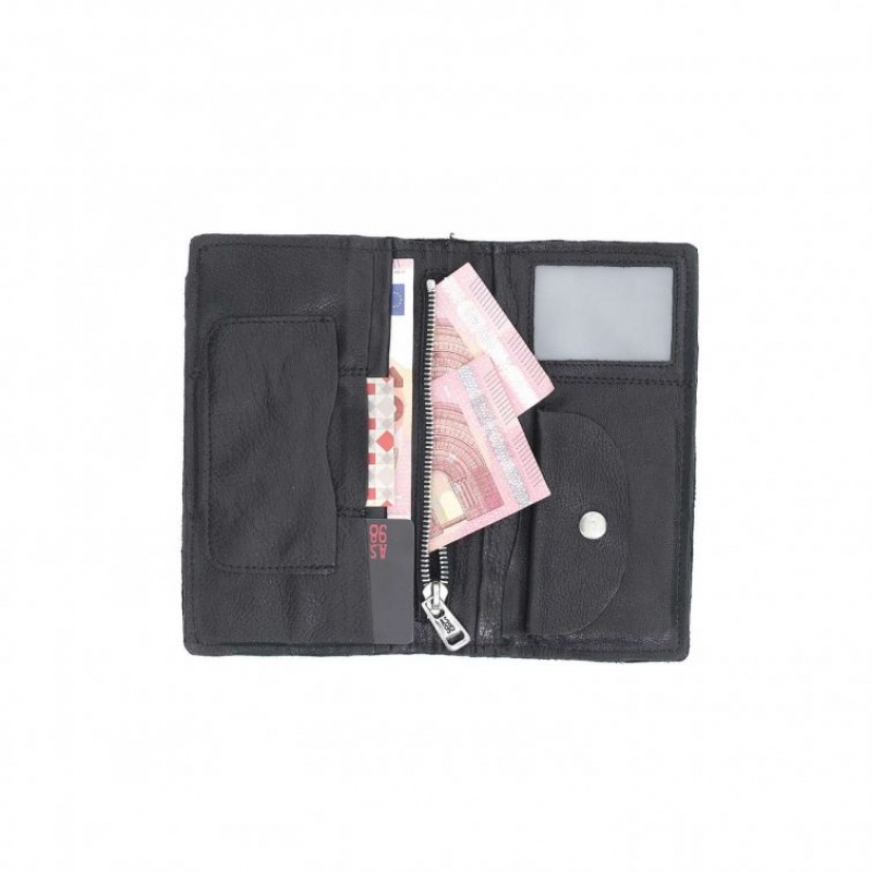 Black A.S.98 Austen Unisex Wallets | CA-SUORK-4078