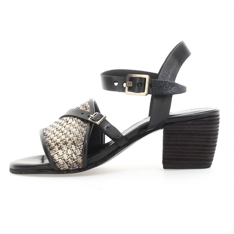 Black A.S.98 Ayden Women's Sandals | CA-YNLRA-2481