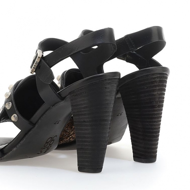 Black A.S.98 Becci Women's Sandals | CA-ZFCWX-8421