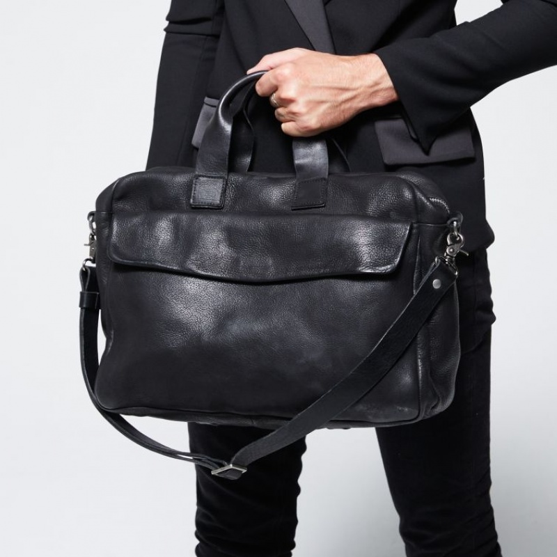 Black A.S.98 Benaco Men's Bags | CA-KTJBX-0579