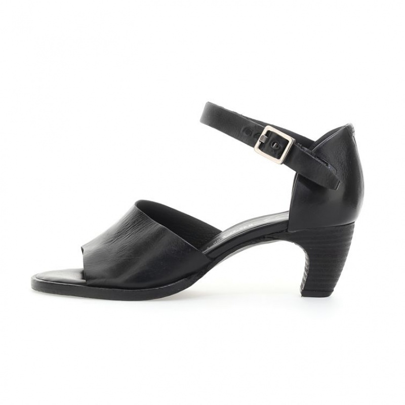 Black A.S.98 Bess Women's Sandals | CA-OWKSH-5832