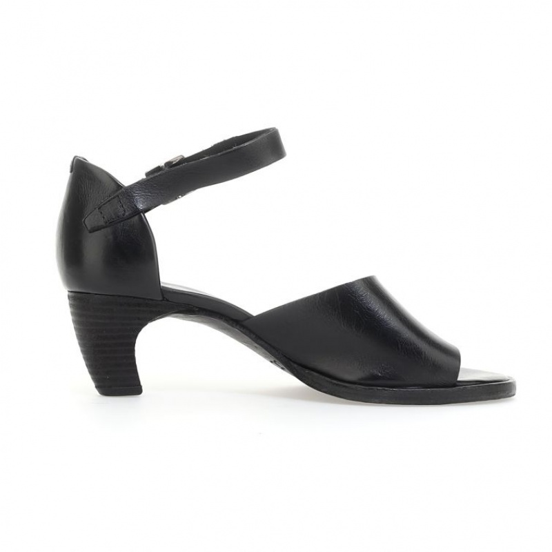 Black A.S.98 Bess Women's Sandals | CA-OWKSH-5832