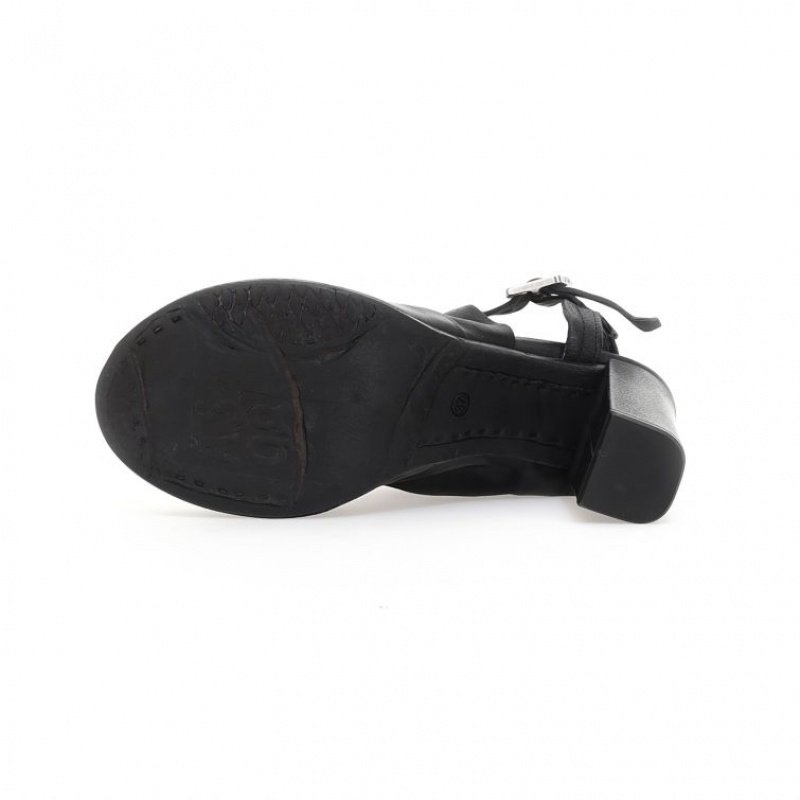 Black A.S.98 Blanca Women's Sandals | CA-XBHKQ-1702