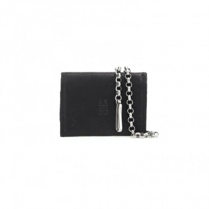 Black A.S.98 Buck Unisex Wallets | CA-ROVUD-4598