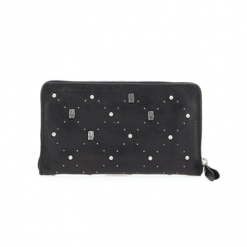 Black A.S.98 Chet Unisex Wallets | CA-JQADH-6384