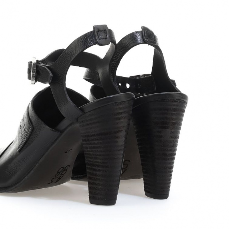 Black A.S.98 Clarise Women's Sandals | CA-MBLUN-9317