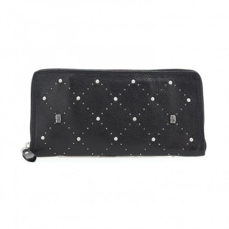 Black A.S.98 Clark Unisex Wallets | CA-SHOYL-6508