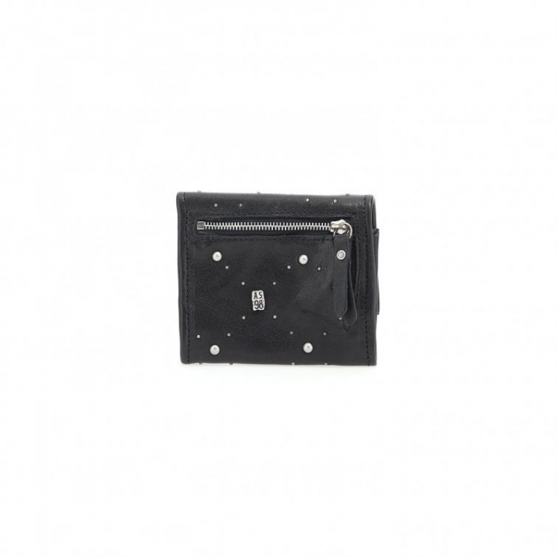 Black A.S.98 Coleman Unisex Wallets | CA-GYUIC-3160