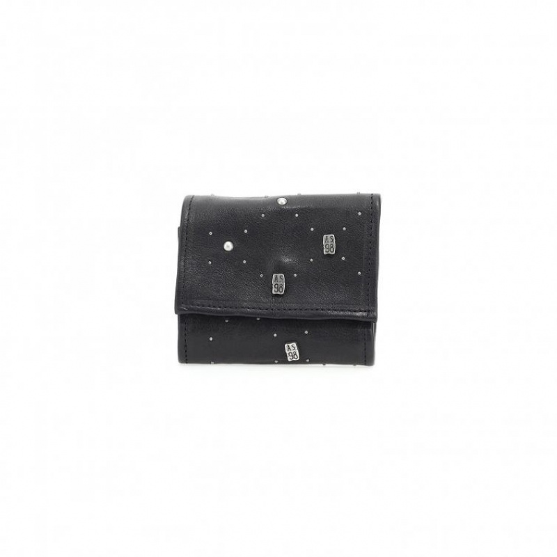 Black A.S.98 Coleman Unisex Wallets | CA-GYUIC-3160