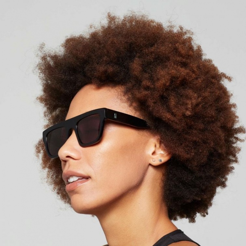 Black A.S.98 Dahlia Women's Sunglasses | CA-QHXZK-5689