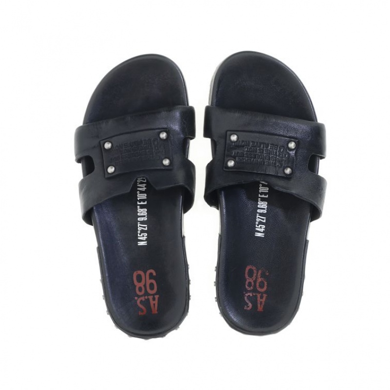 Black A.S.98 Erin Women's Sandals | CA-JIGBF-8759