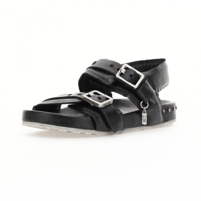 Black A.S.98 Evelyn Women's Sandals | CA-NWYZL-3018