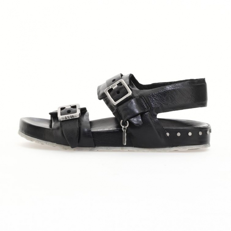 Black A.S.98 Evelyn Women's Sandals | CA-NWYZL-3018