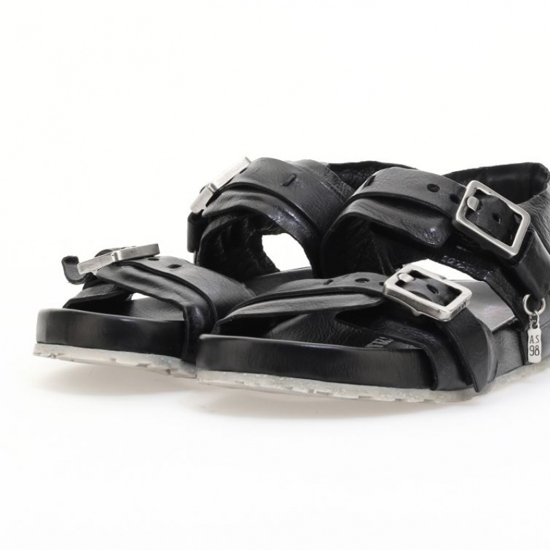 Black A.S.98 Evelyn Women's Sandals | CA-NWYZL-3018