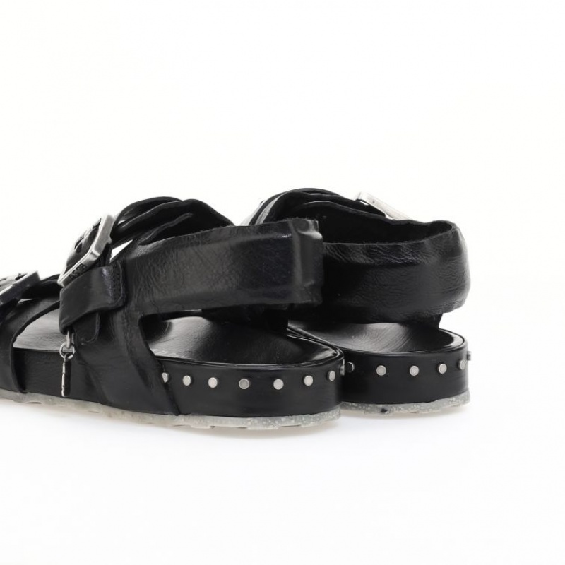 Black A.S.98 Evelyn Women's Sandals | CA-NWYZL-3018