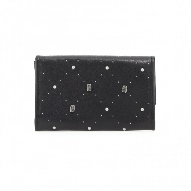 Black A.S.98 Fitz Unisex Wallets | CA-WNBDX-5972