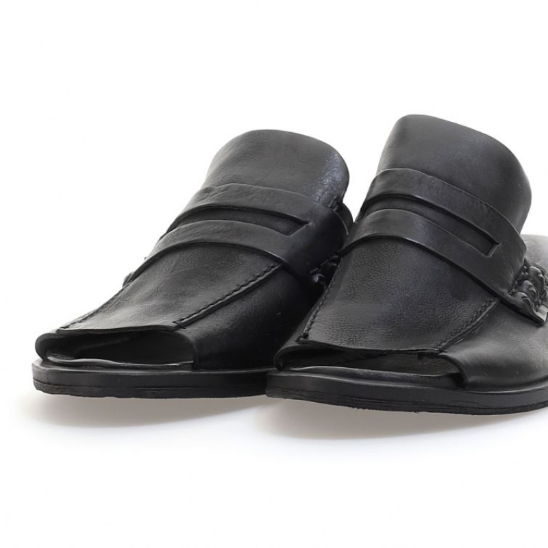 Black A.S.98 Godfrey Women's Mules | CA-HNCBA-7864