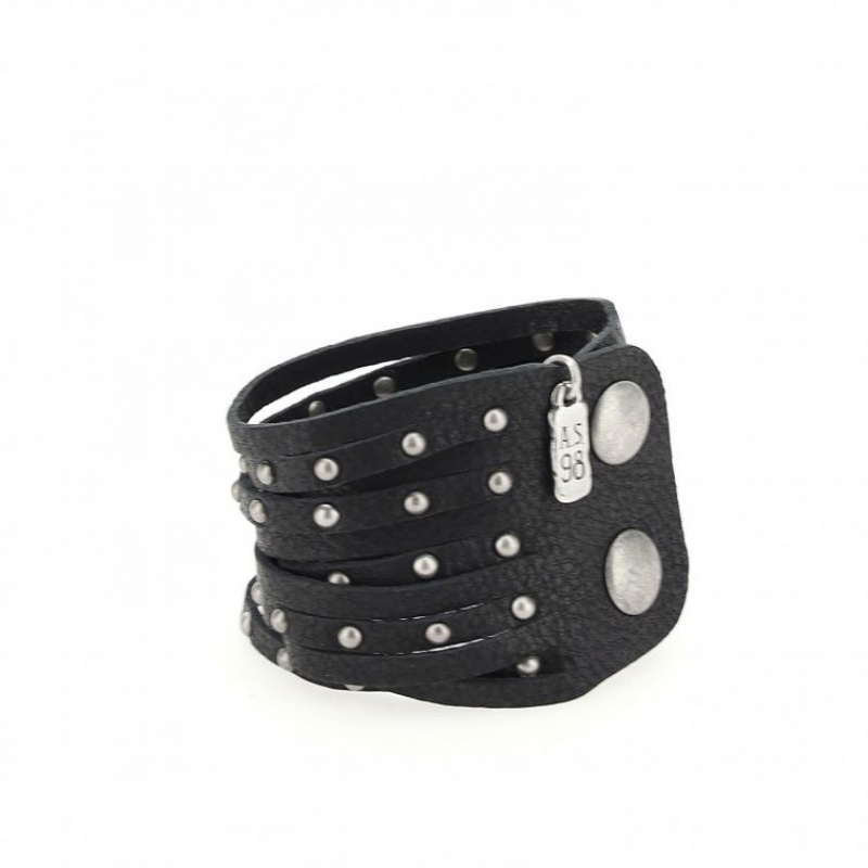 Black A.S.98 Ian Unisex Bracelet | CA-ZXDJQ-7204