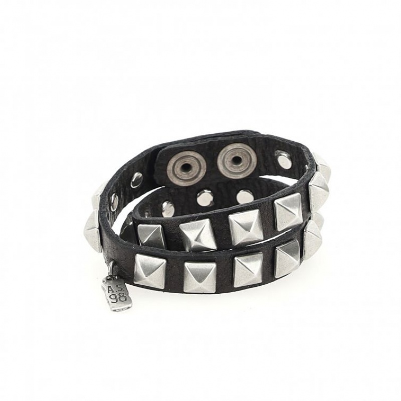 Black A.S.98 Jaxon Unisex Bracelet | CA-PTZJH-8792