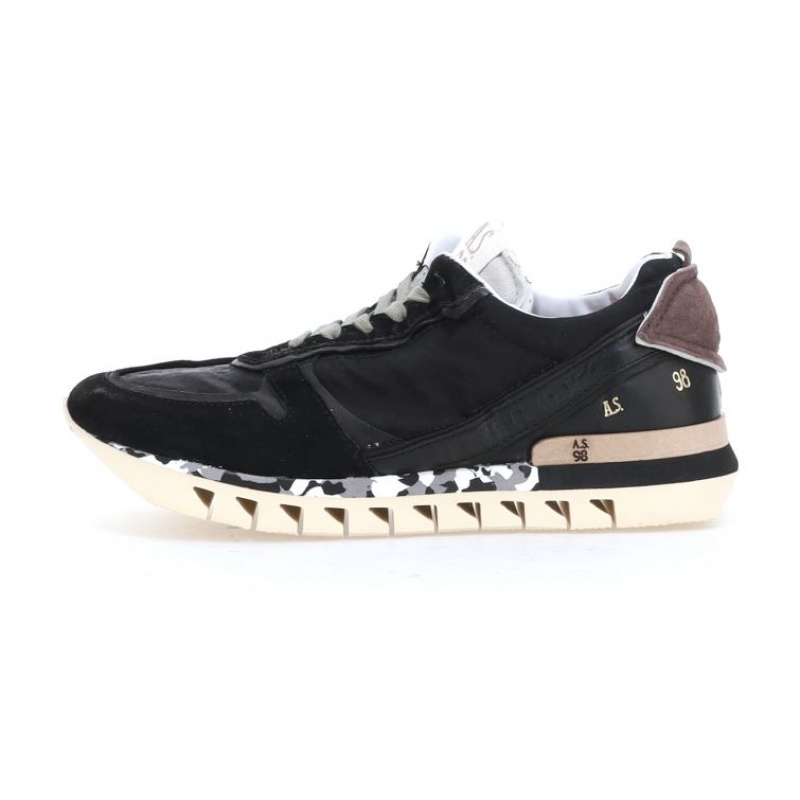 Black A.S.98 Julian Men's Sneakers | CA-UXCHP-5932