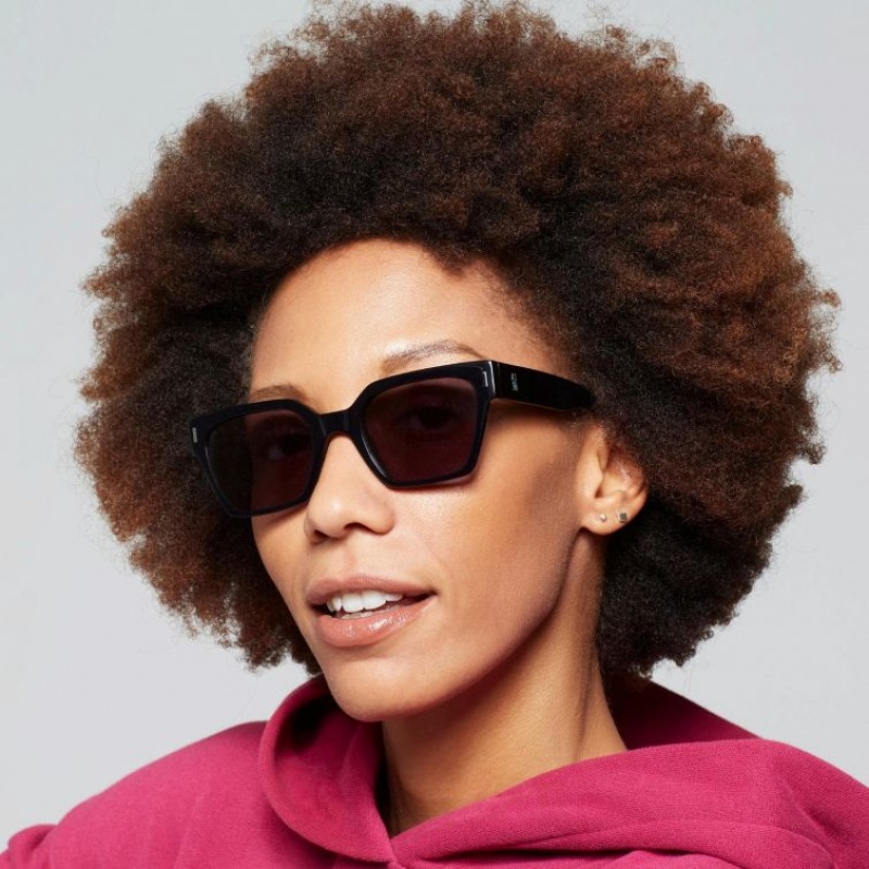 Black A.S.98 Kirk Women's Sunglasses | CA-ALSOB-2746