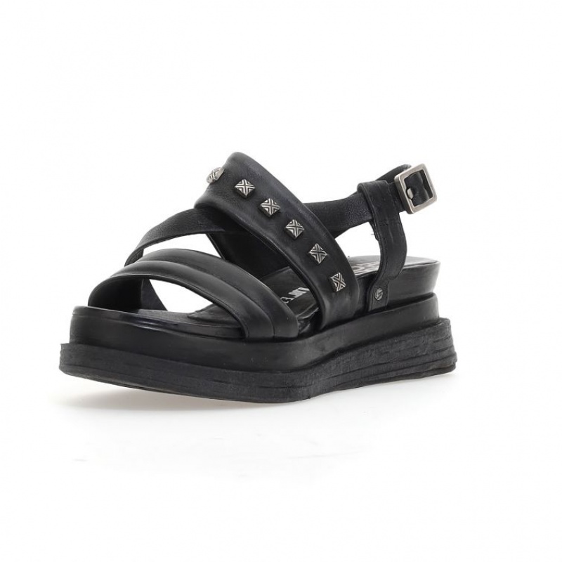 Black A.S.98 Lalla Women's Sandals | CA-JZRWM-8590