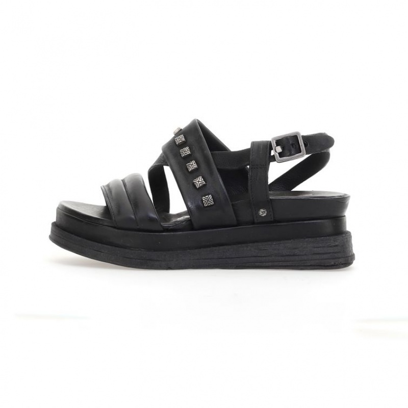 Black A.S.98 Lalla Women's Sandals | CA-JZRWM-8590