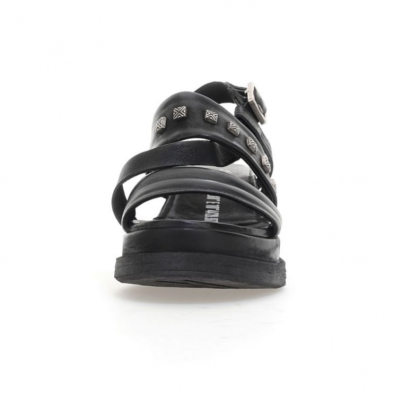 Black A.S.98 Lalla Women's Sandals | CA-JZRWM-8590