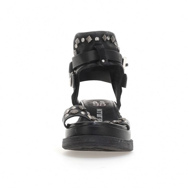 Black A.S.98 Leta Women's Sandals | CA-CIJFT-8175