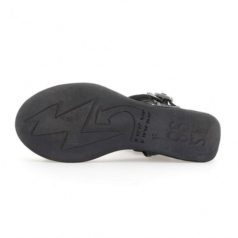 Black A.S.98 Leta Women's Sandals | CA-CIJFT-8175