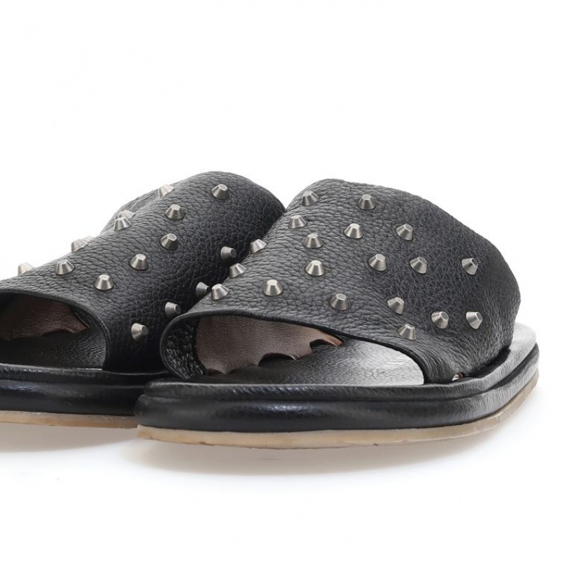 Black A.S.98 Mayson Men's Sandals | CA-XAKGU-6258