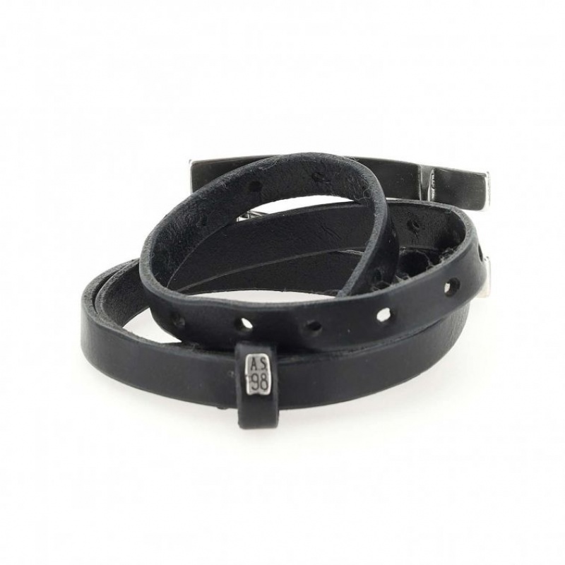 Black A.S.98 Merv Unisex Belts | CA-CJXAR-7195